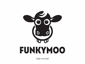 Funky Moo Concept Logo