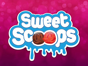 Sweet Scoops, Shop Front, Logo, Stationery and Website